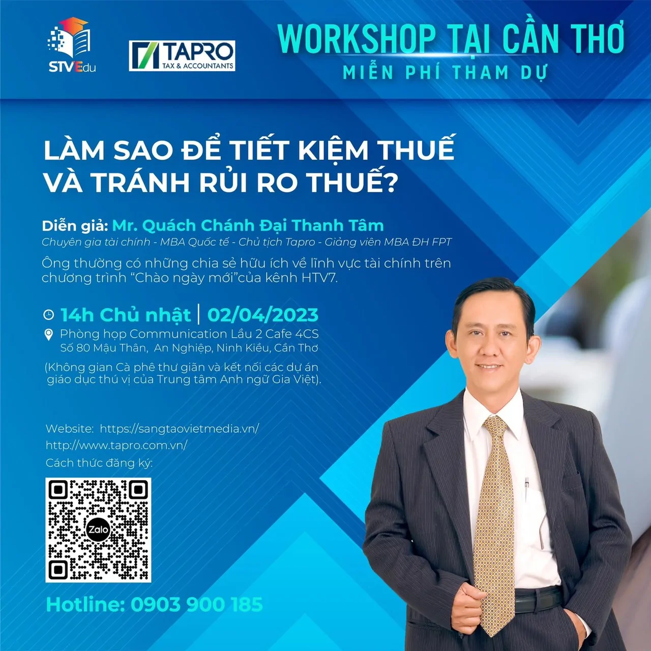 Workshop: Làm sao để tiết kiệm thuế và tránh rủi ro thuế? 1 z4223994184040 9cc5325bdab1abbf258fe7664e8c75b4