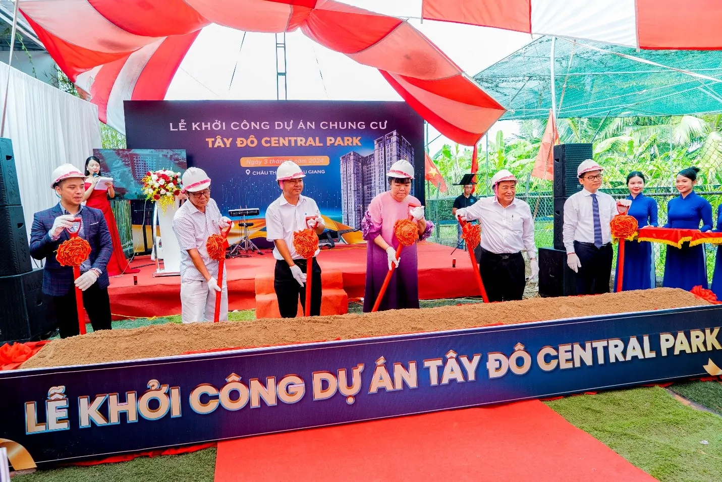 Sáng Tạo Việt Media tổ chức sự kiện khởi công dự án Chung cư Tây Đô Central Park 4 tổ chức sự kiện khai trương