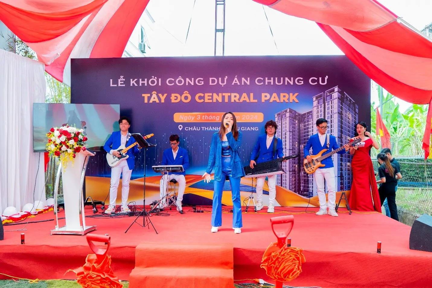 Sáng Tạo Việt Media tổ chức sự kiện khởi công dự án Chung cư Tây Đô Central Park 5 to chuc su kien khoi cong 5