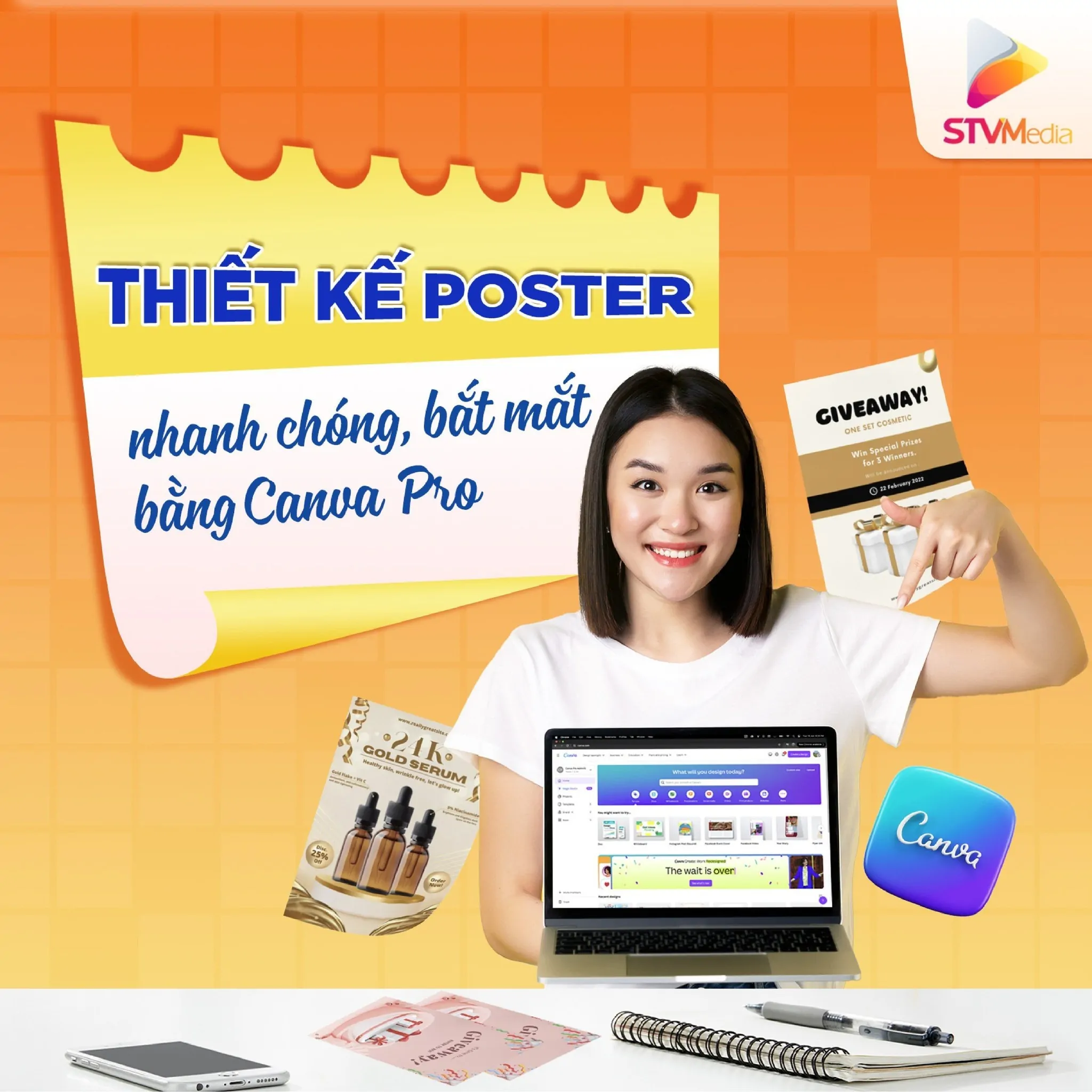 Khóa học trọn bộ 3 kỹ năng “Content bán hàng, Thiết kế trên Canva và Quảng cáo ra đơn” 3 khóa học trọn bộ 3 kỹ năng