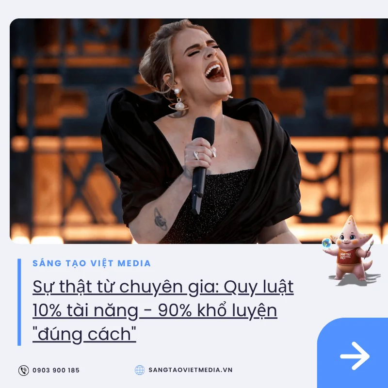 Bạn có cần năng khiếu bẩm sinh để hát hay? Giải mã từ chuyên gia Sáng Tạo Việt Media 2 Su that tu chuyen gia Quy luat 10 tai nang 90 kho luyen dung cach