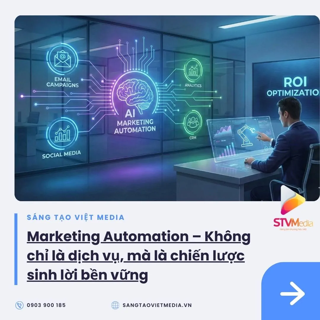 Marketing Automation AI – Giải Pháp Tự Động Hóa Toàn Diện Giúp Doanh Nghiệp Bứt Phá Doanh Số 3 Marketing Automation – Không chỉ là dịch vụ, mà là chiến lược sinh lời bền vững